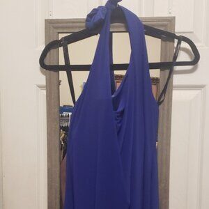 Magic Suit Blue Bathing Suit Swimsuit Top Only Size 14